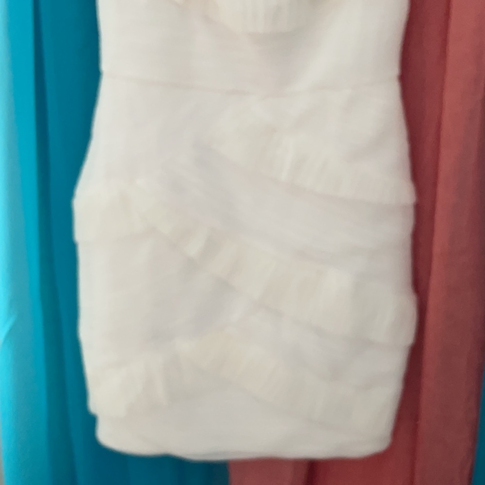 🔥BCBGMaxazaria Briana organza short pleated dress - Picture 4 of 6